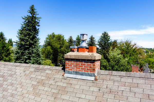 Closeup Of An Old Chimney Made Of Brick